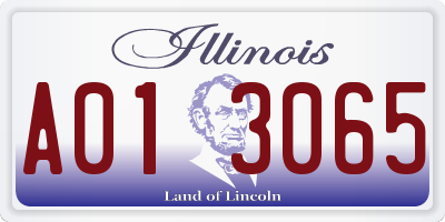 IL license plate A013065