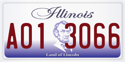 IL license plate A013066