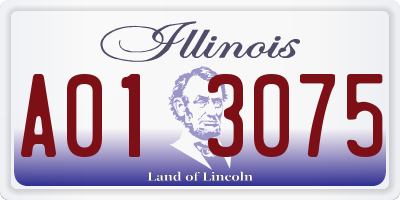 IL license plate A013075