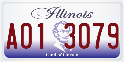 IL license plate A013079