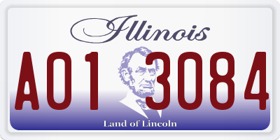 IL license plate A013084
