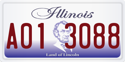 IL license plate A013088