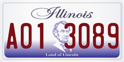 IL license plate A013089