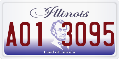 IL license plate A013095