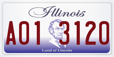 IL license plate A013120