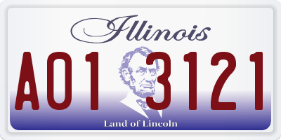 IL license plate A013121