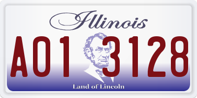 IL license plate A013128