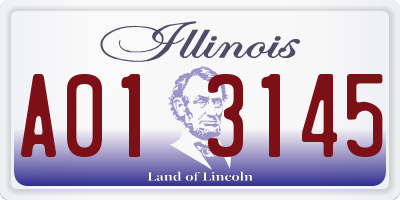 IL license plate A013145