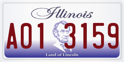 IL license plate A013159