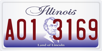 IL license plate A013169