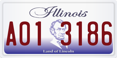 IL license plate A013186