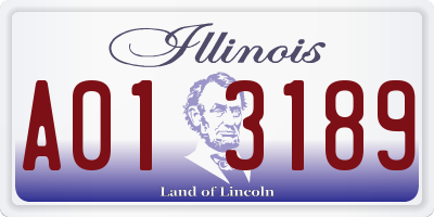 IL license plate A013189