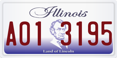 IL license plate A013195
