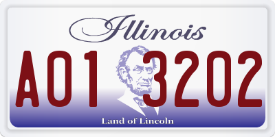 IL license plate A013202