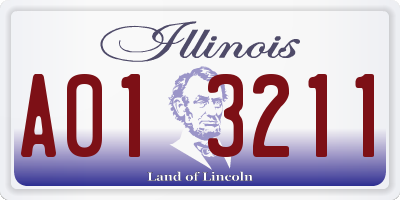 IL license plate A013211