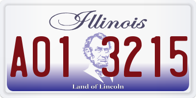 IL license plate A013215