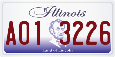 IL license plate A013226