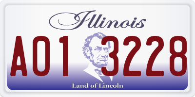 IL license plate A013228