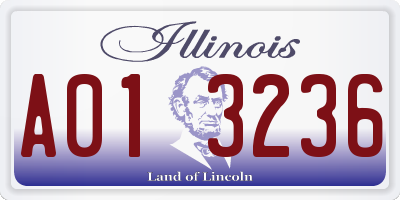 IL license plate A013236
