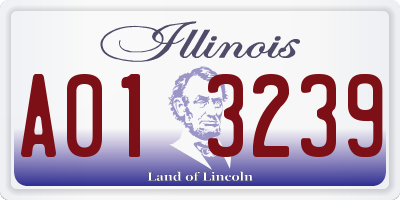 IL license plate A013239