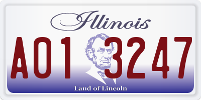 IL license plate A013247