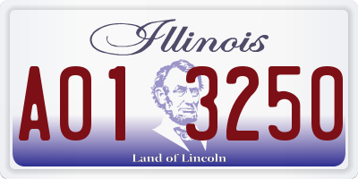 IL license plate A013250