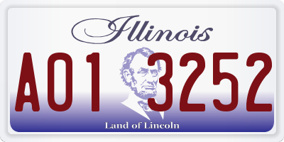 IL license plate A013252