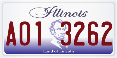 IL license plate A013262