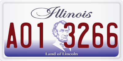 IL license plate A013266