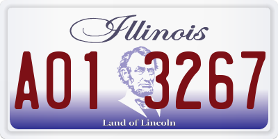 IL license plate A013267