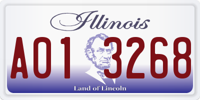 IL license plate A013268