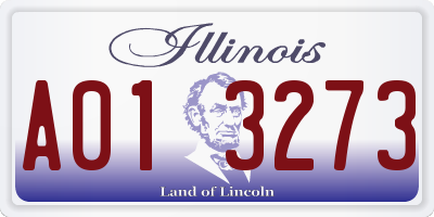 IL license plate A013273