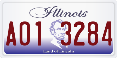 IL license plate A013284