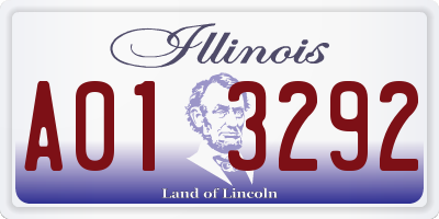 IL license plate A013292