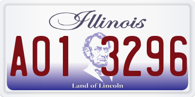IL license plate A013296