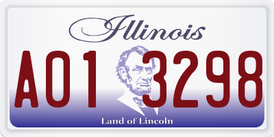 IL license plate A013298