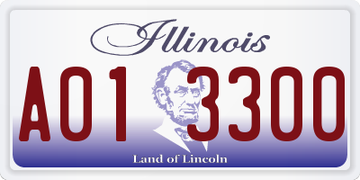 IL license plate A013300