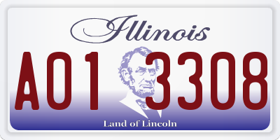 IL license plate A013308