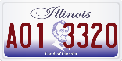 IL license plate A013320