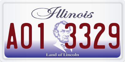 IL license plate A013329