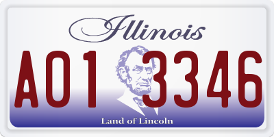 IL license plate A013346