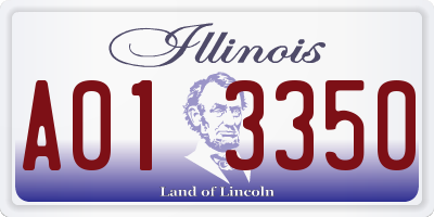 IL license plate A013350