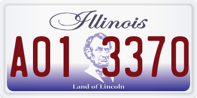 IL license plate A013370