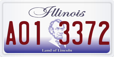 IL license plate A013372