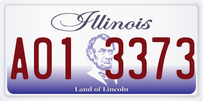 IL license plate A013373