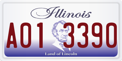 IL license plate A013390
