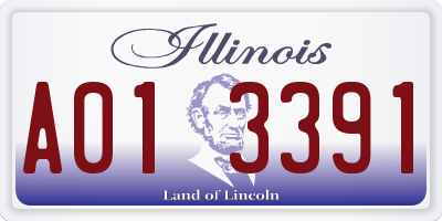 IL license plate A013391