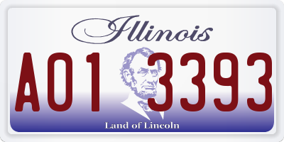 IL license plate A013393