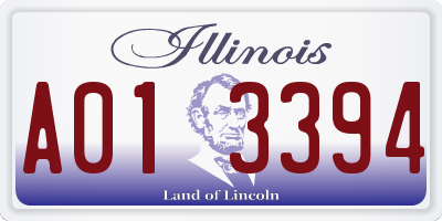 IL license plate A013394