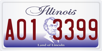 IL license plate A013399